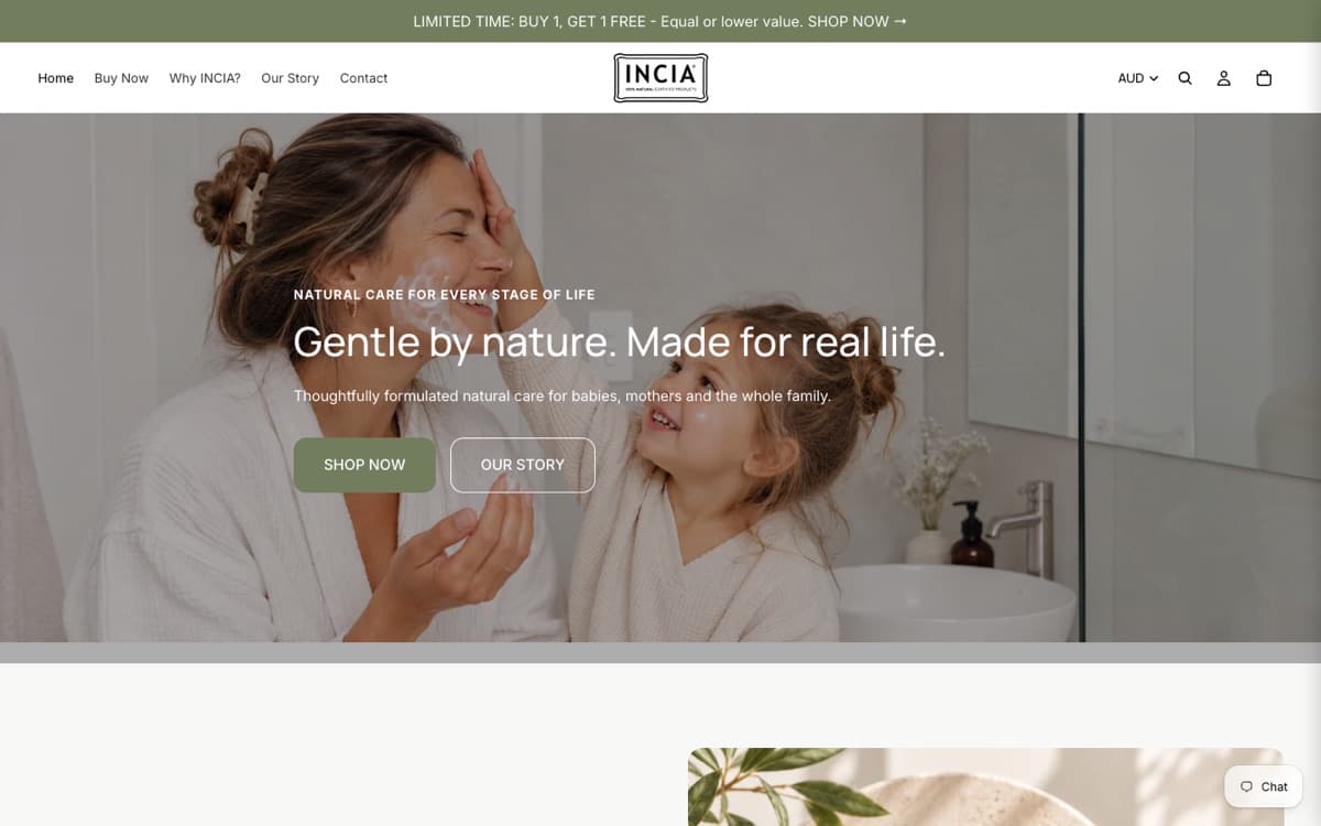 Incia store after redesign
